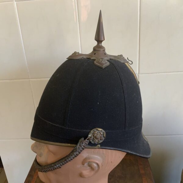 Helmet & Tin Officers of The Yorkshire regiment Antique Collectibles 9