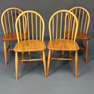 Mid Century Set of 4 Ercol Windsor Chairs dining chairs Antique Chairs
