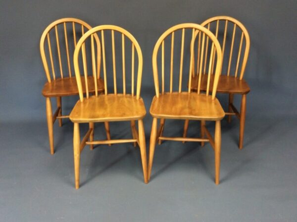 Mid Century Set of 4 Ercol Windsor Chairs