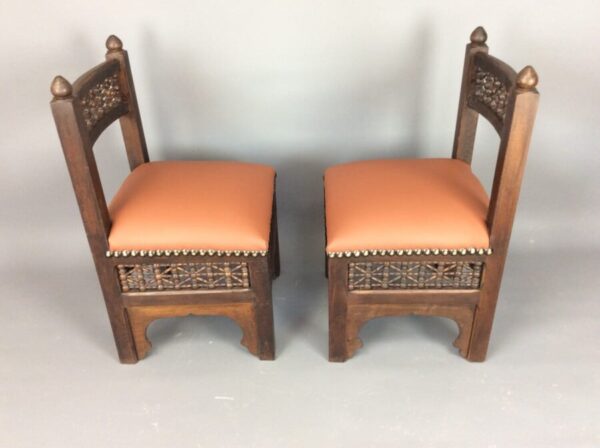 Pair of Liberty Arts & Crafts Moorish Chairs c1890 Liberty & Co Antique Chairs 5