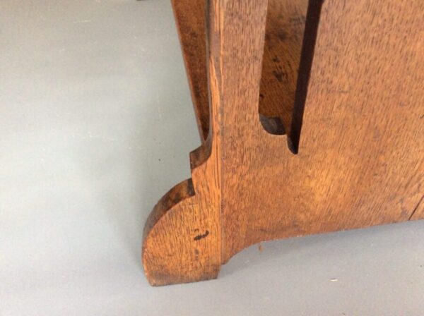 Arts & Crafts Oak Bureau Bookcase c1900 - Image 9