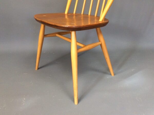 Mid Century Set of 4 Ercol Windsor Dining Chairs - Image 6