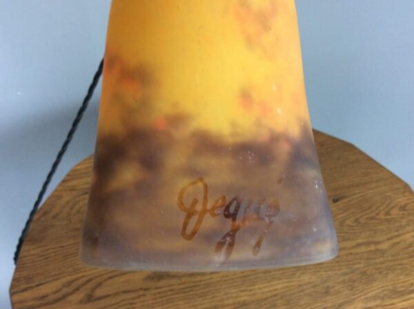 1920's French Adjustable Table Lamp by Degue - Image 4