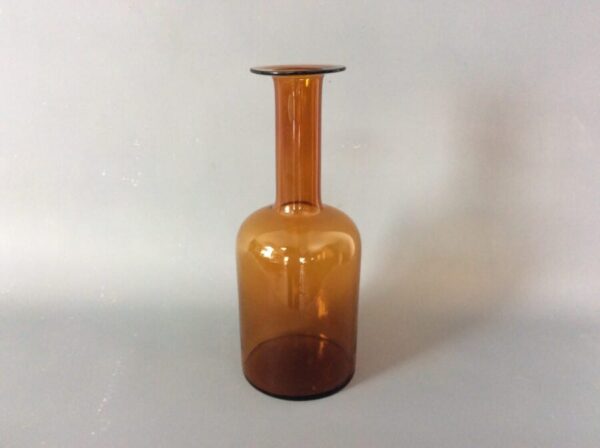 Danish Amber Gulvase by Otto Brauer for Holmegaard c1960’s danish Antique Glassware 7