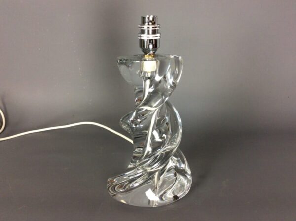 Mid Century Art Glass Table Lamp by Sevres France art glass Antique Lighting 6