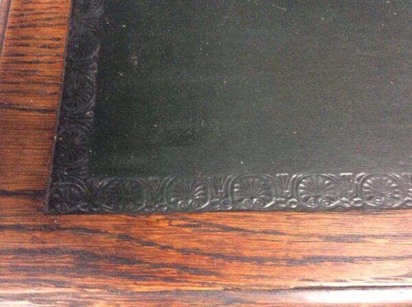 Small Arts & Crafts Oak Writing Desk c1910 - Image 6