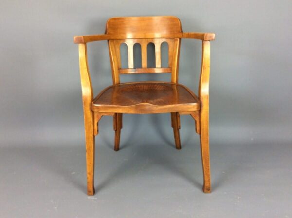 Secession Desk Chair by Otto Wagner desk chair Antique Chairs 3