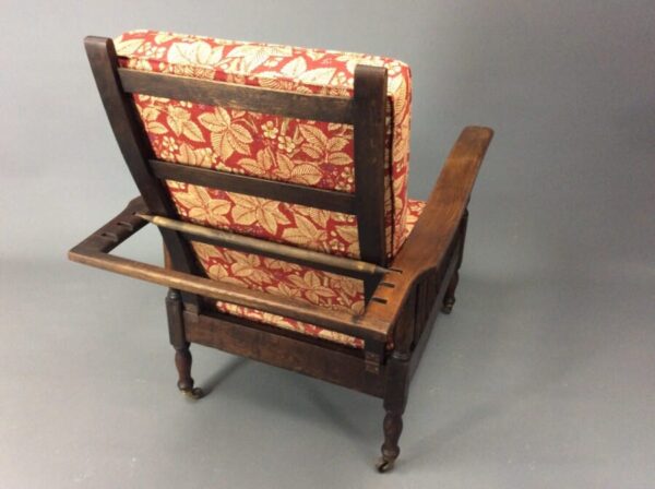 Pair of Arts & Crafts Reclining Armchairs by Shapland & Petter c1900 armchair Antique Chairs 9