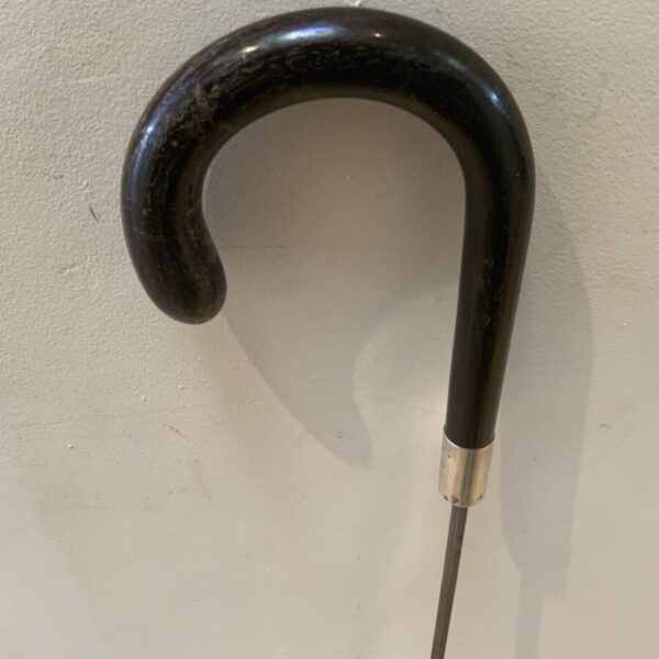 Gentleman’s walking stick sword stick with silver collar - Image 16