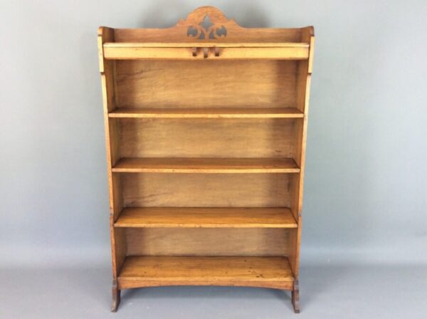 Large Arts & Crafts Open Bookcase by Harris Lebus c1900 bookcase Antique Bookcases 3