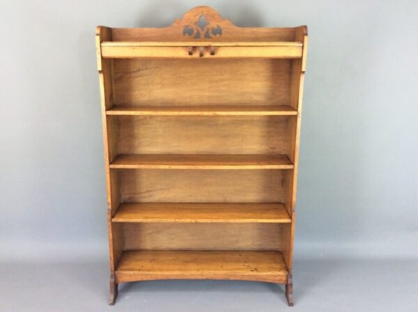 Large Arts & Crafts Open Bookcase by Harris Lebus c1900