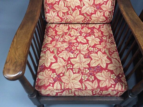 Pair of Arts & Crafts Reclining Armchairs by Shapland & Petter c1900 - Image 2