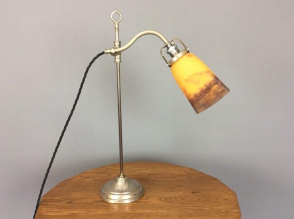 1920's French Adjustable Table Lamp by Degue