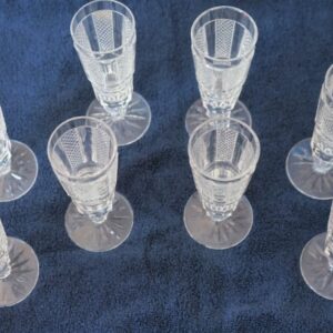 SALE – Vintage Set of 4, or 8 HIBERNIA Pattern Waterford Champagne Flutes Hibernia Pattern Antique Glassware