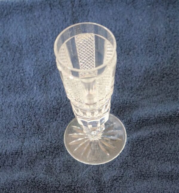 SALE – Vintage Set of 4, or 8 HIBERNIA Pattern Waterford Champagne Flutes Hibernia Pattern Antique Glassware 10