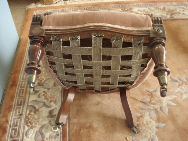 Reupholstered Button Back Victorian Armchair - Image 3