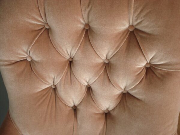 Reupholstered Button Back Victorian Armchair - Image 2
