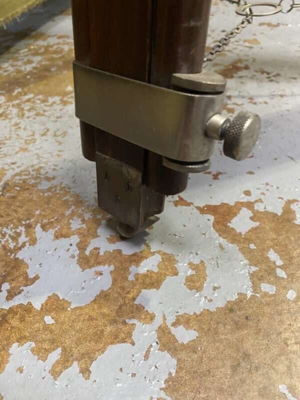 Vintage telescope on oak tripod - Image 5