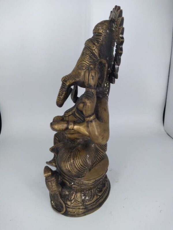 Lord Ganesh, Hindu Elephant God Animal sculpture Antique Sculptures 6