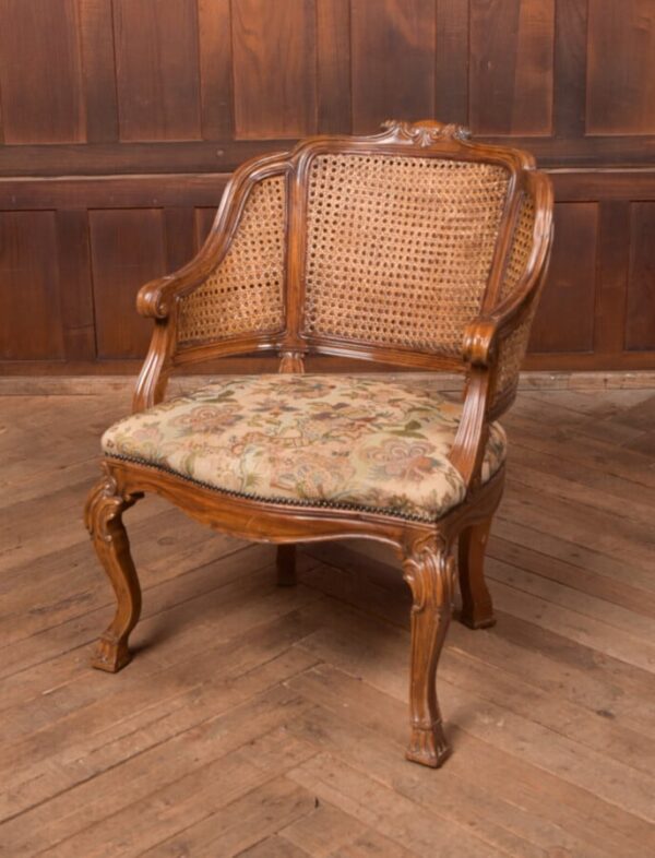 Victorian Walnut Bergere Armchair SAI2791 Antique Chairs 3