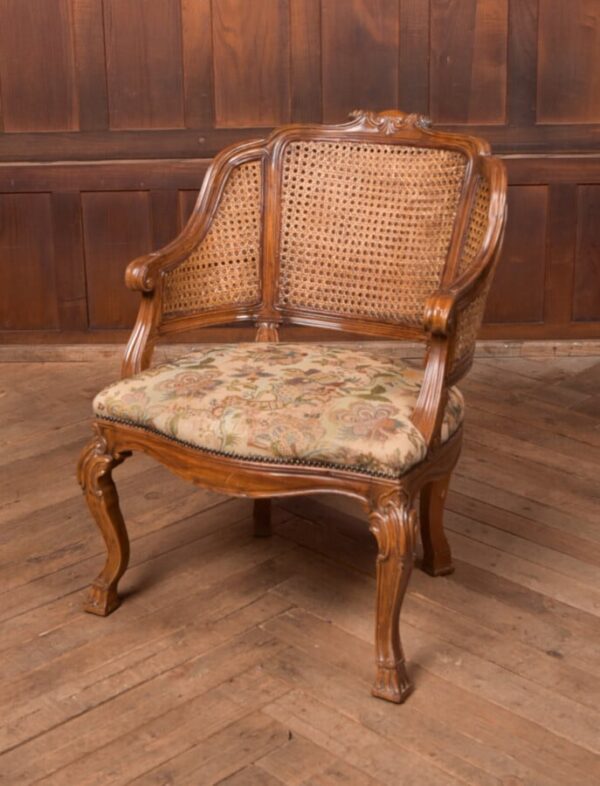 Victorian Walnut Bergere Armchair SAI2791