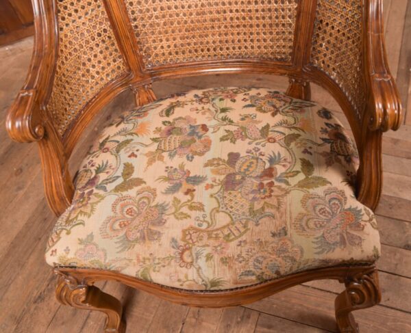 Victorian Walnut Bergere Armchair SAI2791 Antique Chairs 11