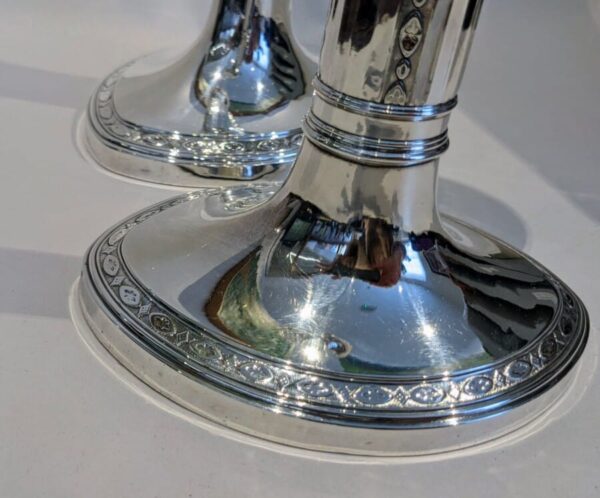 Silver Plate Candlesticks - Image 3