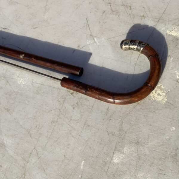 Gentleman’s walking stick sword stick with silver mount - Image 16