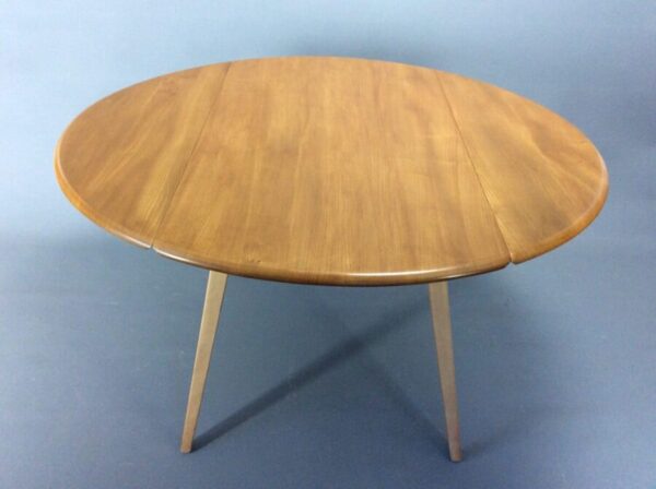 Mid Century Ercol Oval Drop Leaf Dining Table