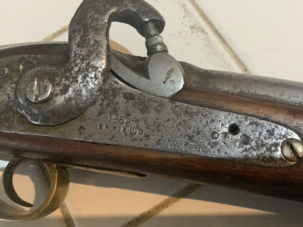 Percussion pistol Enfield 1858 model military - Image 2