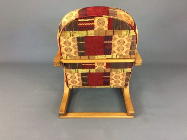 Art Deco Lounge Chair 1930’s art deco Antique Chairs 8