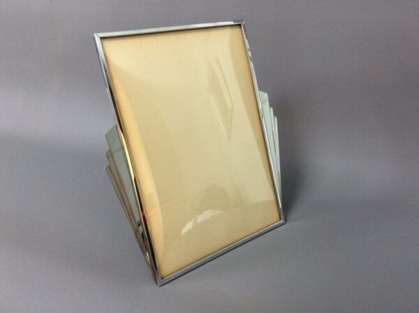 Art Deco Chrome Photo Frame c1930’s art deco Antique Glassware 4