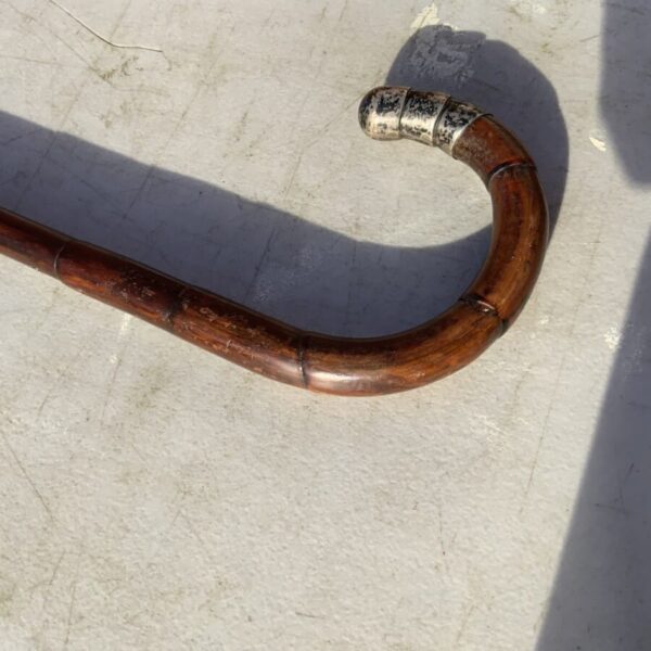 Gentleman’s walking stick sword stick with silver mount - Image 9