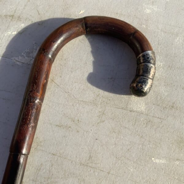Gentleman’s walking stick sword stick with silver mount - Image 2
