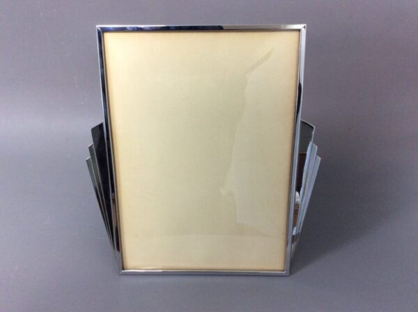 Art Deco Chrome Photo Frame c1930’s art deco Antique Glassware 3