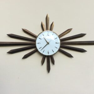 Mid Century Sunburst Clock by Metamec c1960’s clock Antique Clocks 3