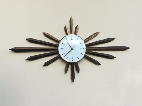 Mid Century Sunburst Clock by Metamec c1960’s clock Antique Clocks 3