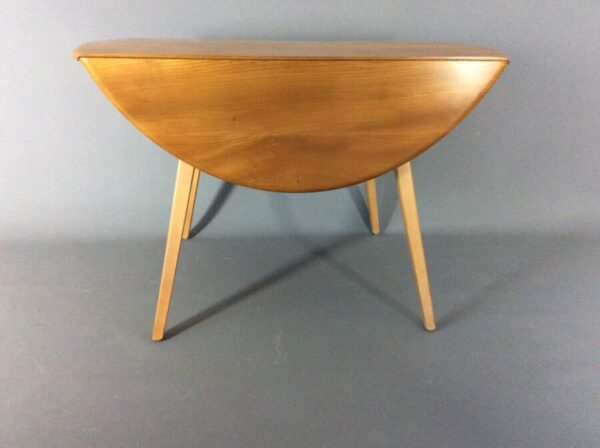 Mid Century Ercol Oval Drop Leaf Dining Table - Image 2