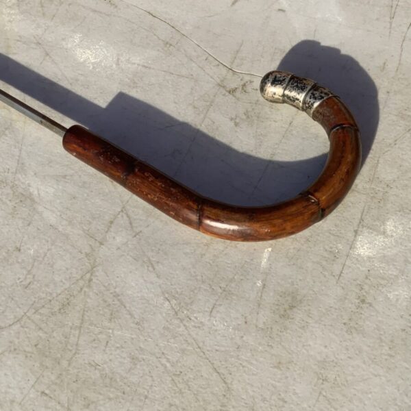 Gentleman’s walking stick sword stick with silver mount - Image 24