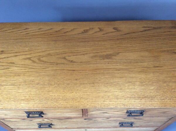 Arts & Crafts Oak Chest of Drawers by Harris Lebus c1900 - Image 3