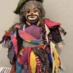 Boswell Wilkie Circus Clown porcelain doll antique doll Vintage