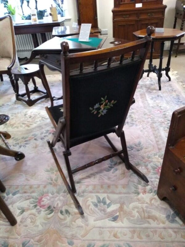 Campaign Folding Rocking Chair - Image 4