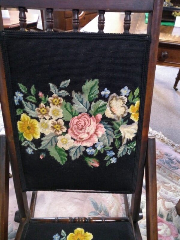 Campaign Folding Rocking Chair Campaign Chair Antique Chairs 7