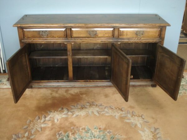 Solid Oak Dresser Base - Image 2
