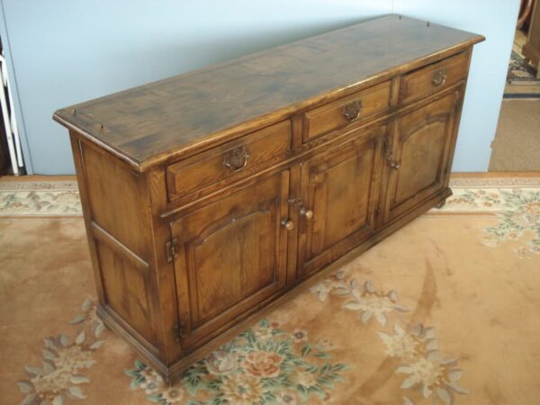 Solid Oak Dresser Base - Image 4