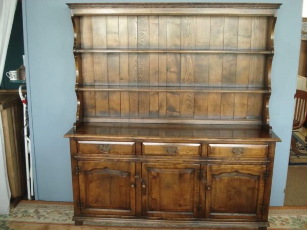 Solid Oak Dresser Base - Image 8