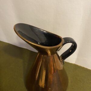 Gold pouring jug vintage enamelled antique jug Antique Ceramics