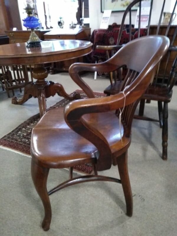 Edwardian Antique Desk Chair - Image 2