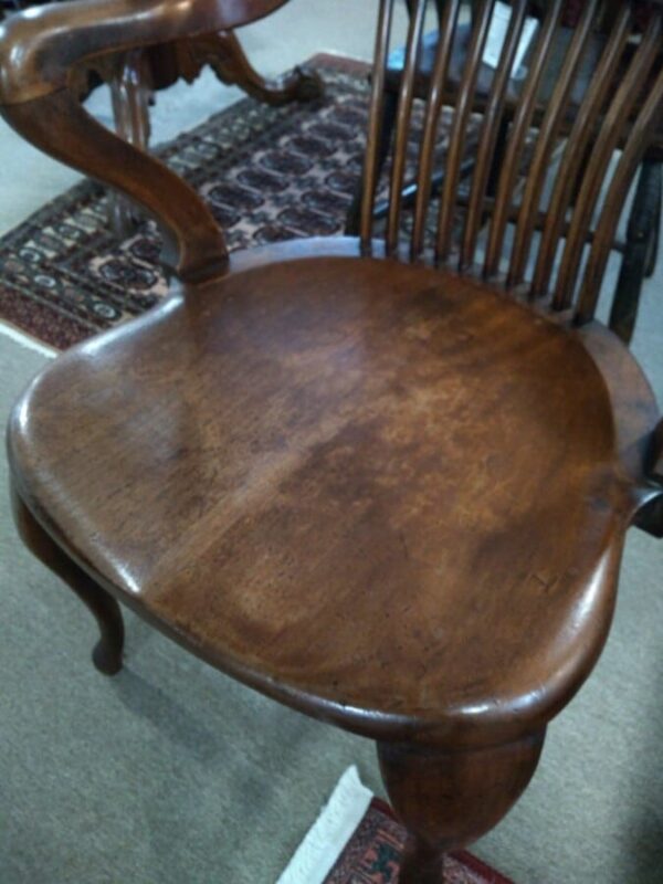 Edwardian Antique Desk Chair - Image 4