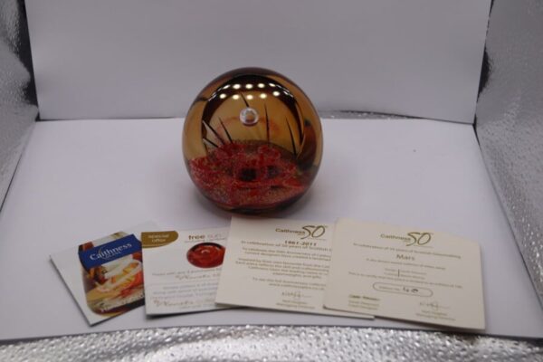 Caithness Mars Paperweight Caithness Glass Antique Glassware 5